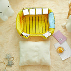 Foldable Pet House 2 in1 Bed Small Dogs Warm Removable Sofa Washable