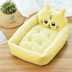 Cute Cartoon Pet Beds for Small Medium Dogs Winter Warm Washable
