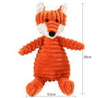 Corduroy Small Animal Plush Squeaky Dog Toy