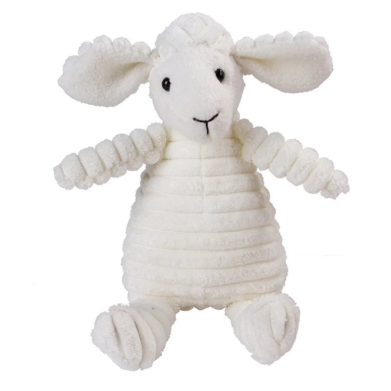 Corduroy Small Animal Plush Squeaky Dog Toy