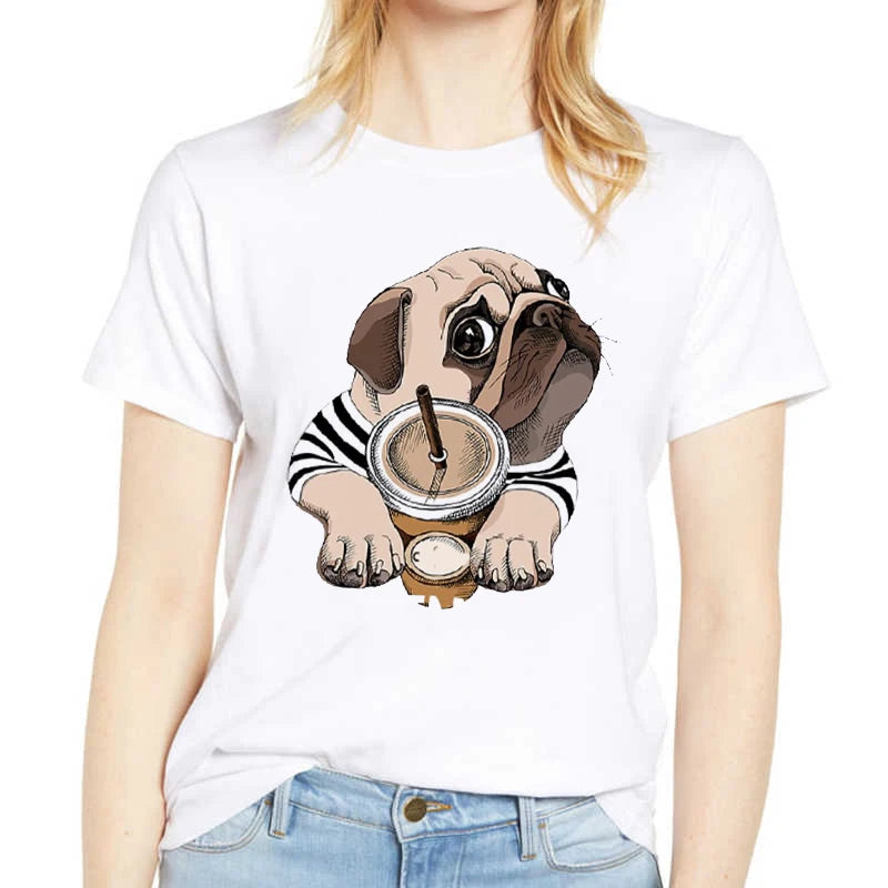 T-Shirt Women Dachshund Love Heart Fashion Dog Graphic Short Sleeve