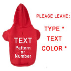 Custom Dog Hoodie Personality Printed Sweatshirt Cotton Dog