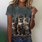Funny Dog Pattern For Women Cute Animal 3d Printed T Shirts Summer Fashion