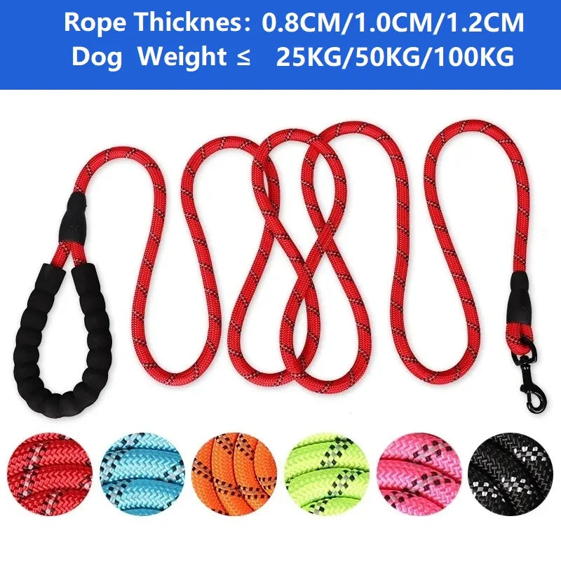 120/150/200/300CM Strong Leashes for Dogs Soft Handle