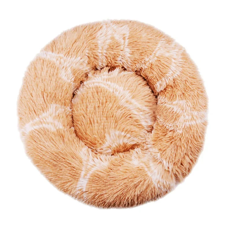 40-90cm Round Pet Bed Super Soft Plush for Small Medium Dog House