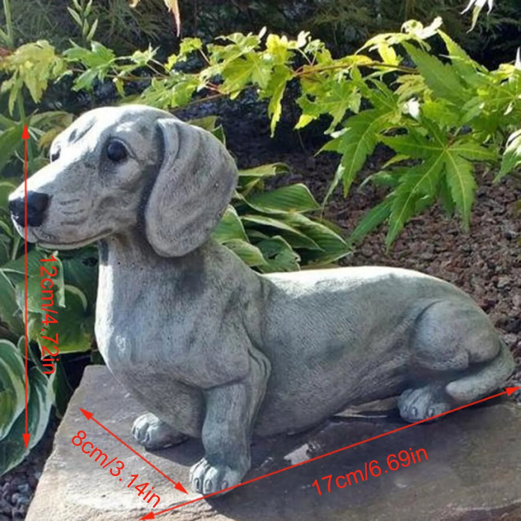 Dachshund French Bulldog Sculpture Decoration