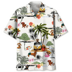 Cartoon Dachshund Dog 3d Printed Shirt Animal Pets Graphics Short Sleeves