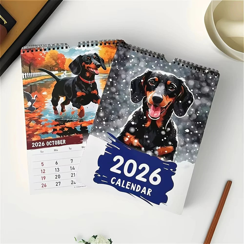 2026 Dachshund Calendar Funny Doggy Images