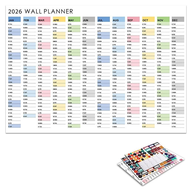 2026 Calendar Full Year Wall Calendar Creative Simple Planner