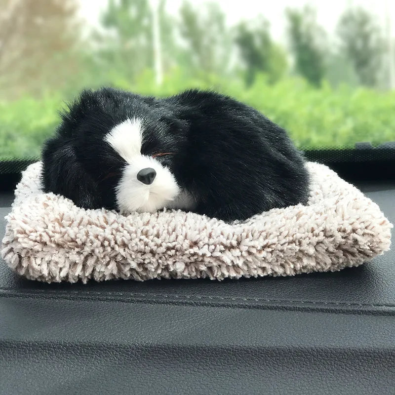 Car Dashboard Decor Cute Simulation Plush Dogs Toy Gift Auto Accessories