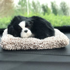 Car Dashboard Decor Cute Simulation Plush Dogs Toy Gift Auto Accessories