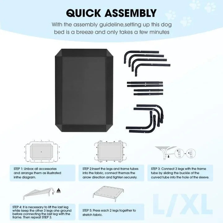 Elevated breathable Dog Bed