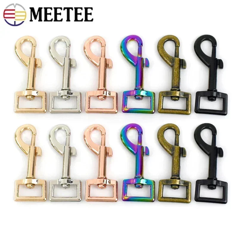 5/10/20Pcs Metal Lobster Buckle Snap Hooks Dog Leash Collar Keychain Trigger Clip Swivel Clasp