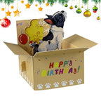 3D Popup Happy Birthday Card Dog or Monkey