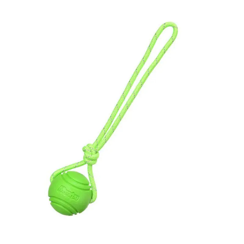 Dog Ball Toys Bouncy Rubber Ball Chew Toys Pet Dog Toy Ball with String Interactive Toys for Big Dog Puppy Games Toys
