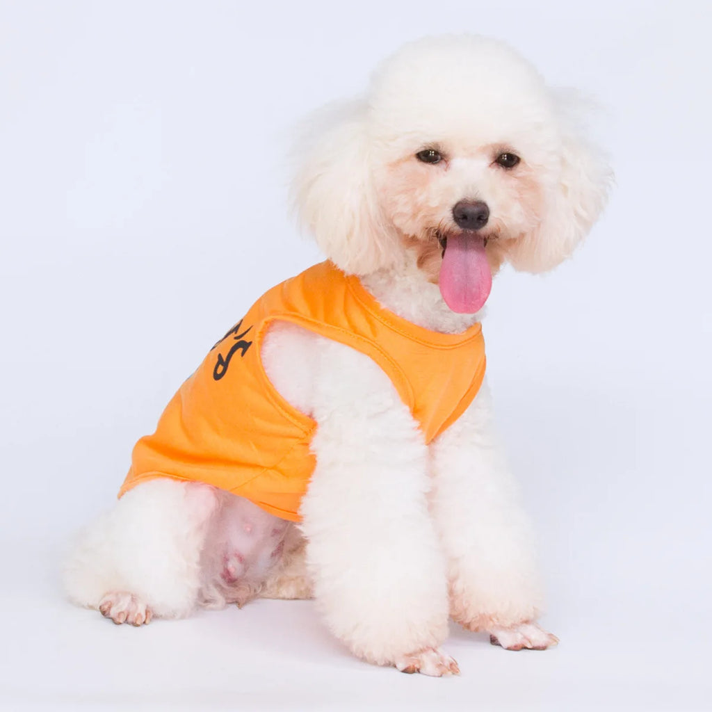Summer Small Dog Vest Letter Print Pullover Soft Comfortable Sleeveless