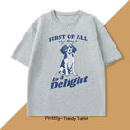 Cute Beagle Lover T-Shirt Women Printed Fashion Dog Mom Tee Casual Short Sleeve