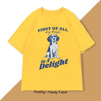 Cute Beagle Lover T-Shirt Women Printed Fashion Dog Mom Tee Casual Short Sleeve