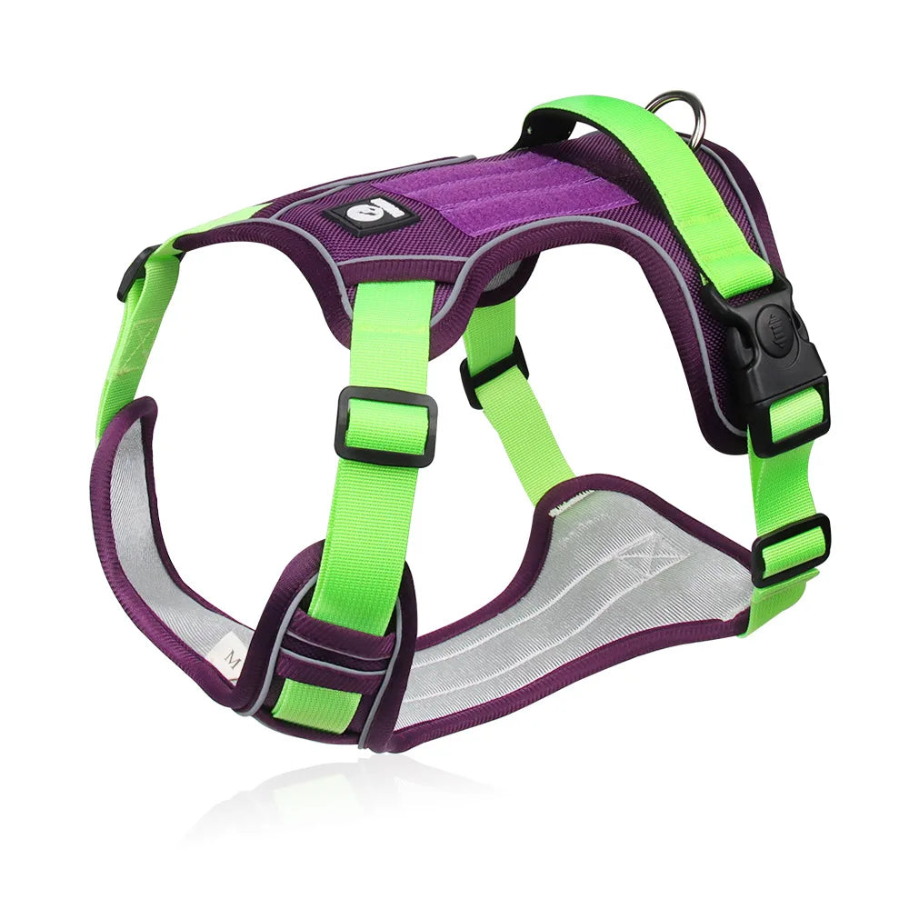 Dog Harness Reflective Tactical Vest Waterproof Oxford Cloth Pet Accessories Supplies