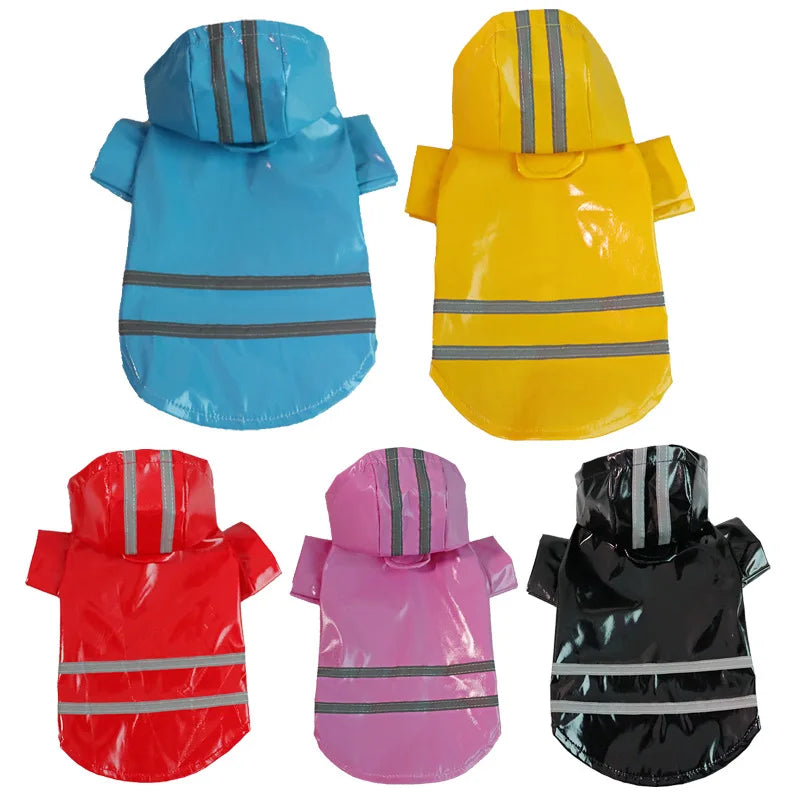 Raincoat Reflective Waterproof Snowproof Pet Coat for Small Dogs