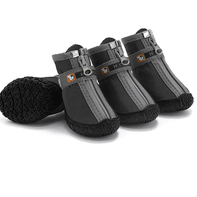 Dog Shoes Non-Slip Soles Thick Plush Protection Paw Climbing Pet Booties