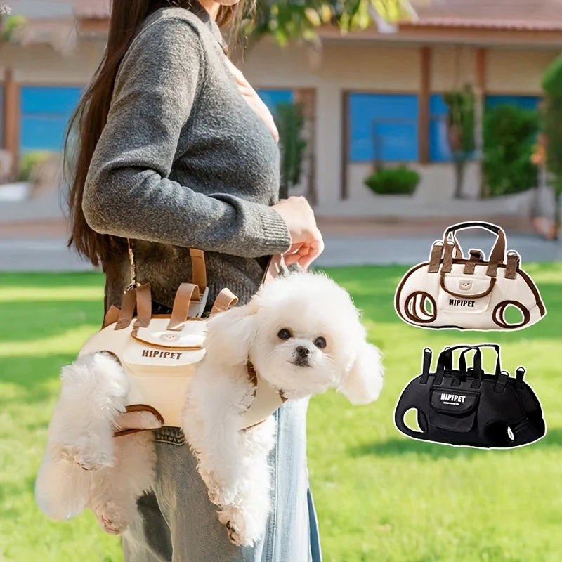 Outdoor Portable Breathable Traction Dog Harness Can Be Carried or Crossbody Pet Supplies