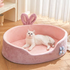 Pet Bed Detachable Washable Dog Sleeping Bed Soft Comfortable Warm