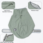 Waterproof Raincoat for Dogs Windbreaker Jacket Clothing Pet Coat