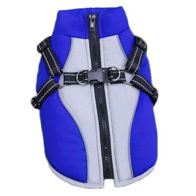 Reflective Jacket Winter Warm Harness Vest Clothing For Small Dogs