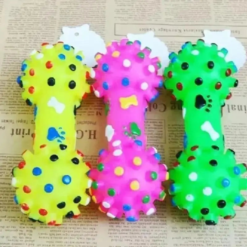 1 PC Lovely Dog Chew Pet Squeaker Sound Play Shop Toy