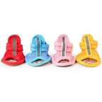 4pc/set Summer Non-slip Breathable Dog Sandals for Small Dogs