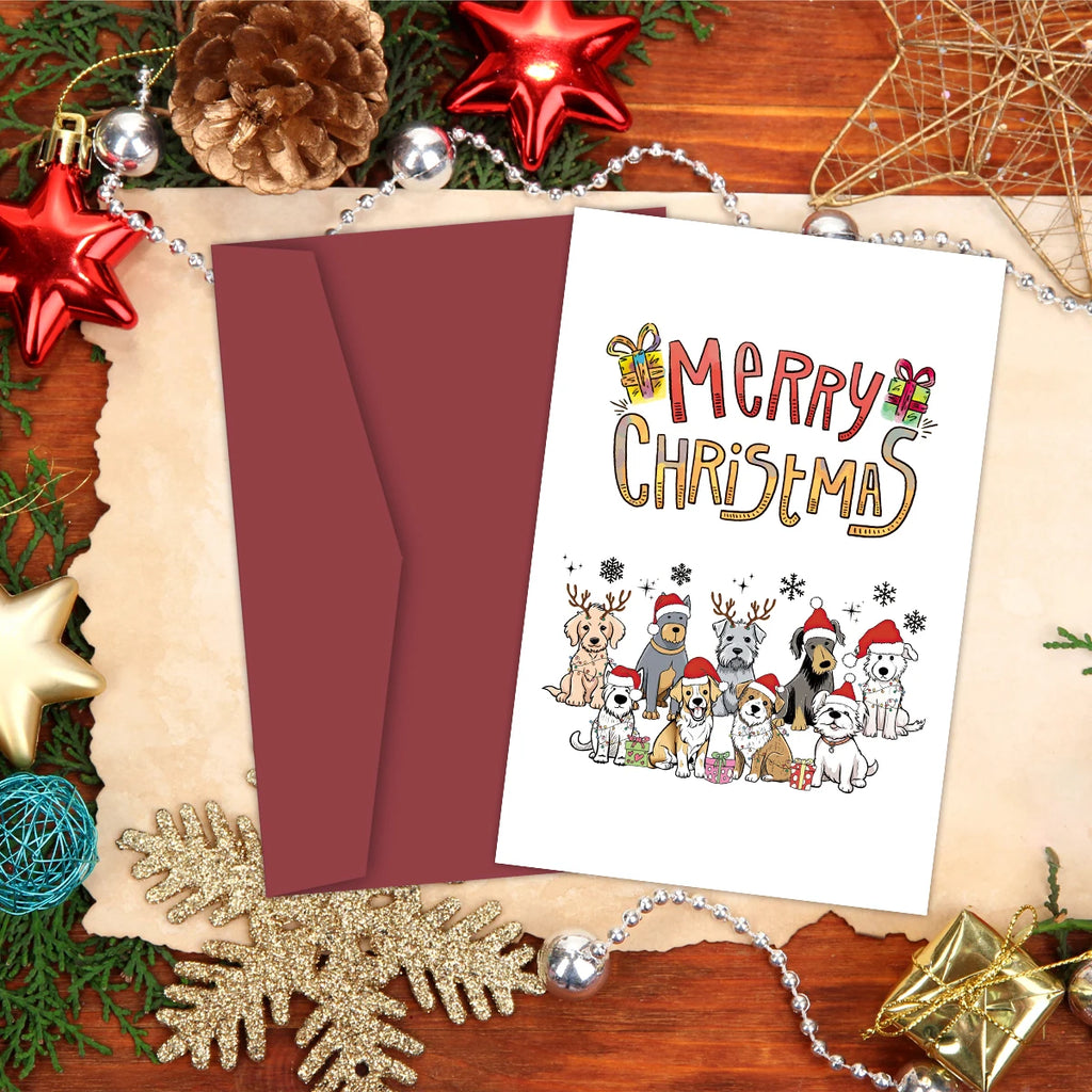 Christmas Greeting Card for Dog Lovers