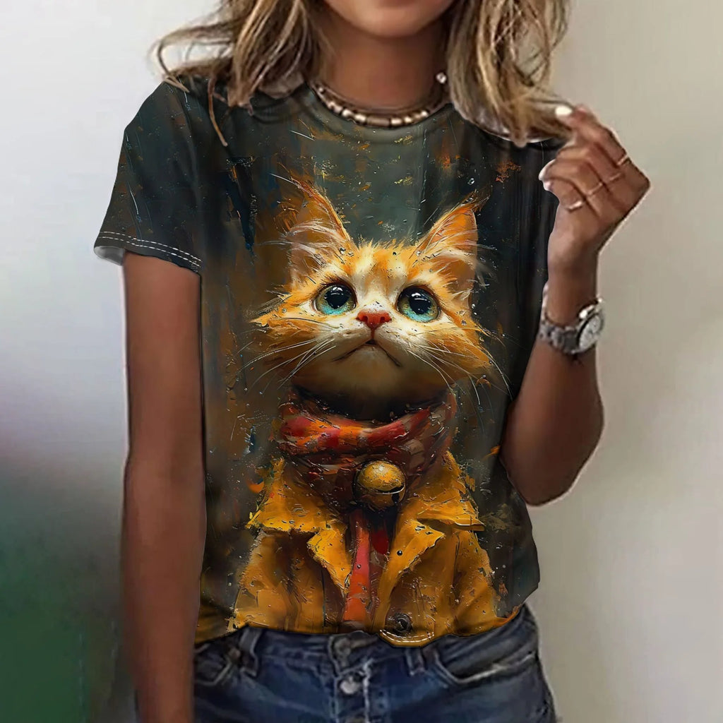 Funny Dog Pattern For Women Cute Animal 3d Printed T Shirts Summer Fashion