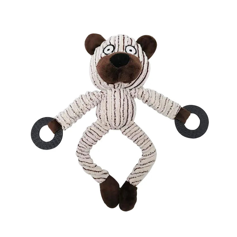 Donkey Plush Stuffed Dog Toy Squeaky Chew