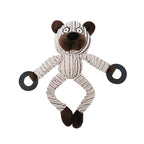Donkey Plush Stuffed Dog Toy Squeaky Chew