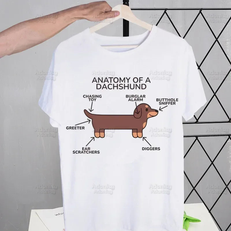 Anatomy Dachshund Dog I Do What I Want T Shirt Streetwear