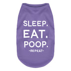 Dog Shirts Letters Printed Vest for Small Dogs Pajamas Puppy Gift Pet Clothes