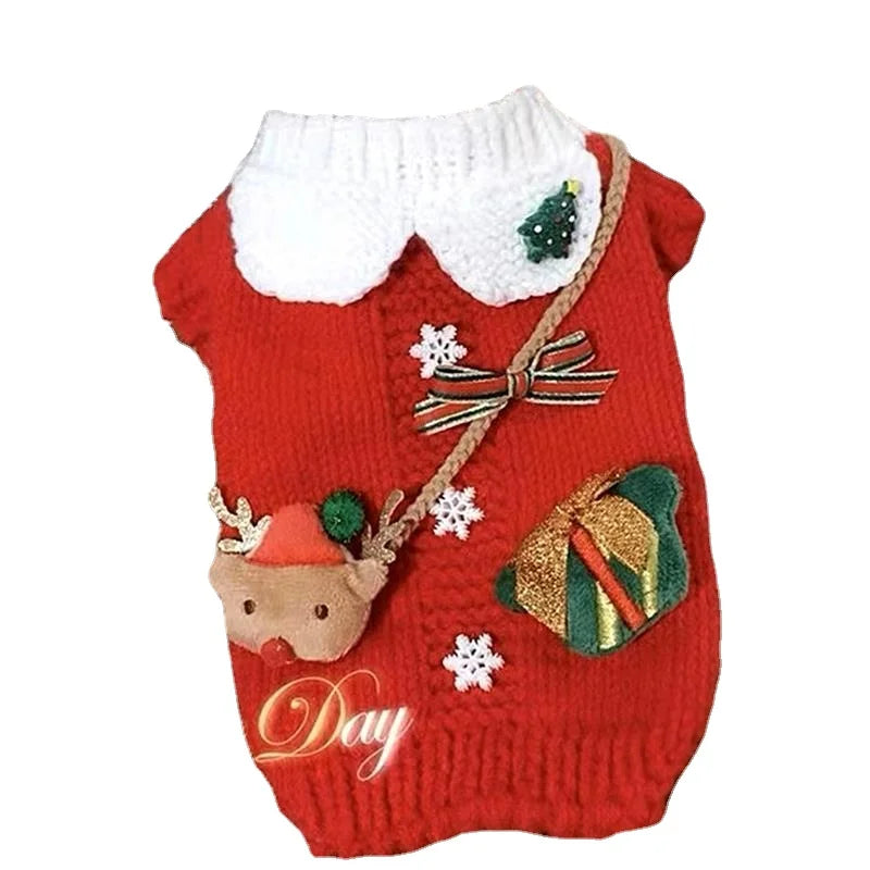 Pet New Year Celebration Sweater Teddy Bear Small Dog