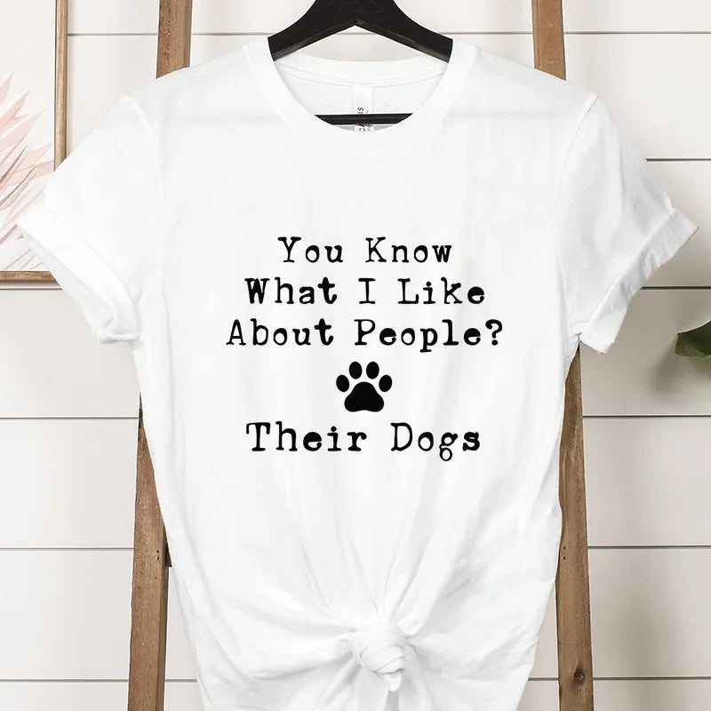 Cute Print T-shirts for Women Summer Short Sleeves Funn Streetwear