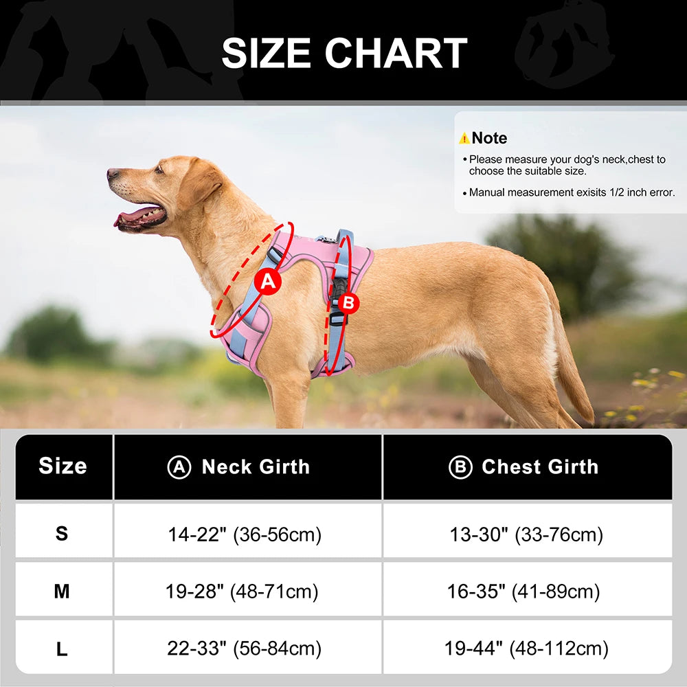 Mesh Breathable Harness Nylon Reflective Dog Vest Adjustable