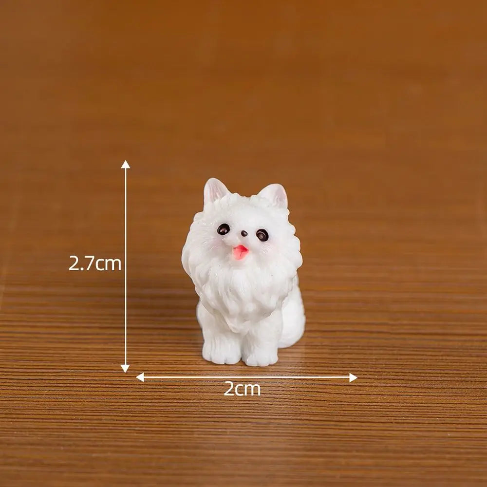 Figurines Miniature Cute Puppy Animal Micro Landscape Dog Desk Accessories