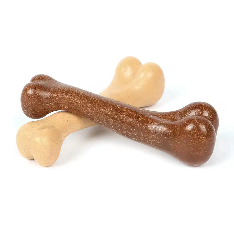 Beef Bacon Flavor Dog Chew Toy Bone Shape Teeth Cleaning Care