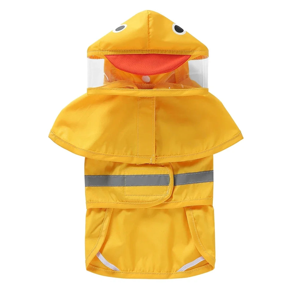 Cartoon Pattern Reflective Hoodie Outdoor Jacket Coat Harness Onesie Clothes