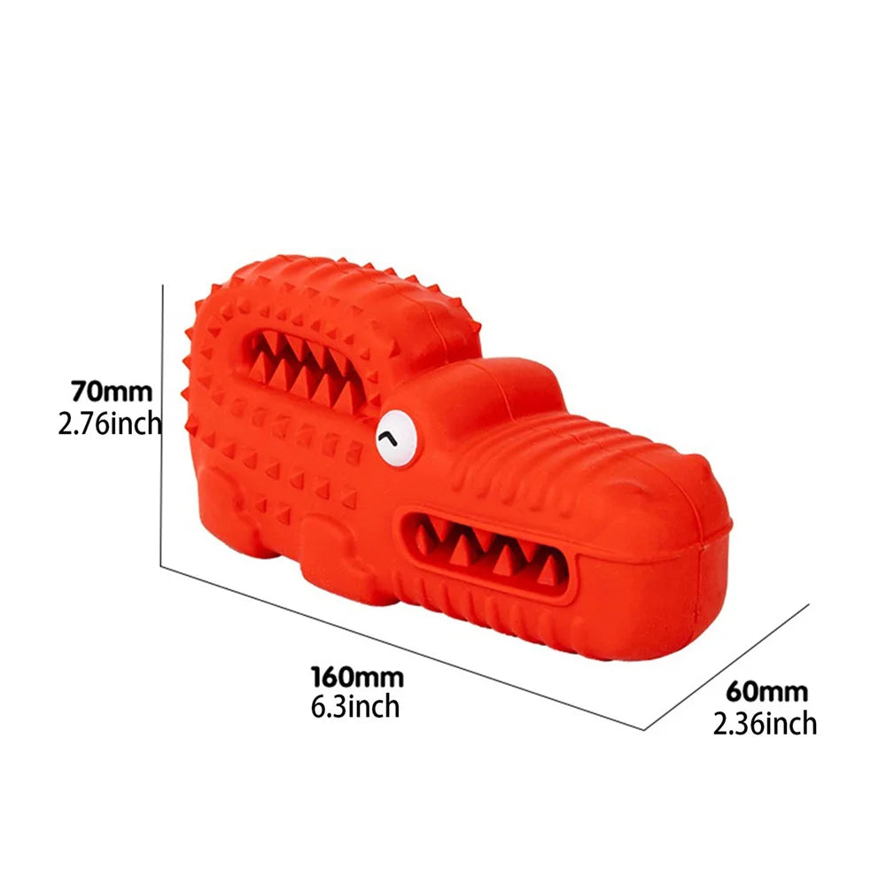 Dog Chew Toys for Aggressive Chewers Squeaky Tough Durable Toothbrush