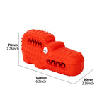 Dog Chew Toys for Aggressive Chewers Squeaky Tough Durable Toothbrush