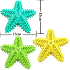 For Large Dogs Tooth Cleaning Chew Funny Interactive Training Starfish Toy