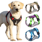 Dog Harness Reflective Tactical Vest Waterproof Oxford Cloth Pet Accessories Supplies