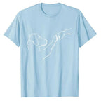 Punch Hand Dog Man Friendship Bump Dog's Paw T-Shirt Animal Lover