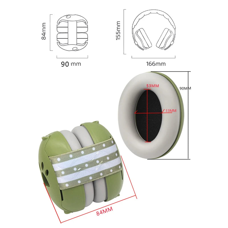 Dog Ear Muffs Hearing Protection Noise Cancelling Headphones Calming Anxiety Relief