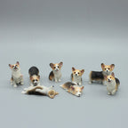 Cute Simulation Corgi Dog Car Dashboard Decoration Resin Figurine